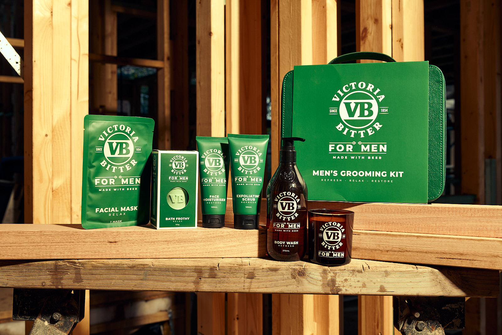 The range of VB for men grooming range on a tradie site